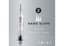 3 aiguilles Nano Slope Ø 0,25 - TWIST by AMIEA- Boîte de 10 pcs
