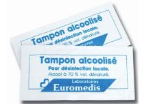Tampon alcoolisé à 70% lot de 100pcs