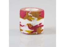 Bande protection manchon auto-adhésive CAMO ROUGE 5cm x 4.50m