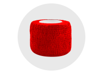 Bande protection manchon, auto-adhésive rouge 2,5cm x 4.50m