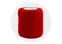 Bande protection manchon, auto-adhésive rouge 7,5cm x 4.50m