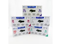 Gants Nitrile Noirs NATUREX 626 non poudrés Taille XS à XL